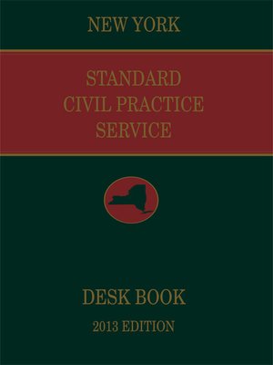 cover image of New York Standard Civil Practice Service Deskbook